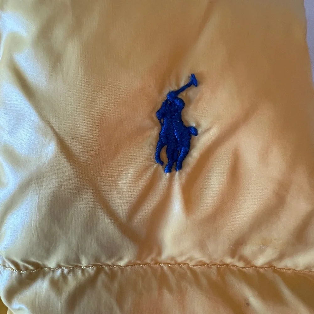 Polo Ralph Lauren Down Puffer Vest Boys 18 Month Blue yellow reversible